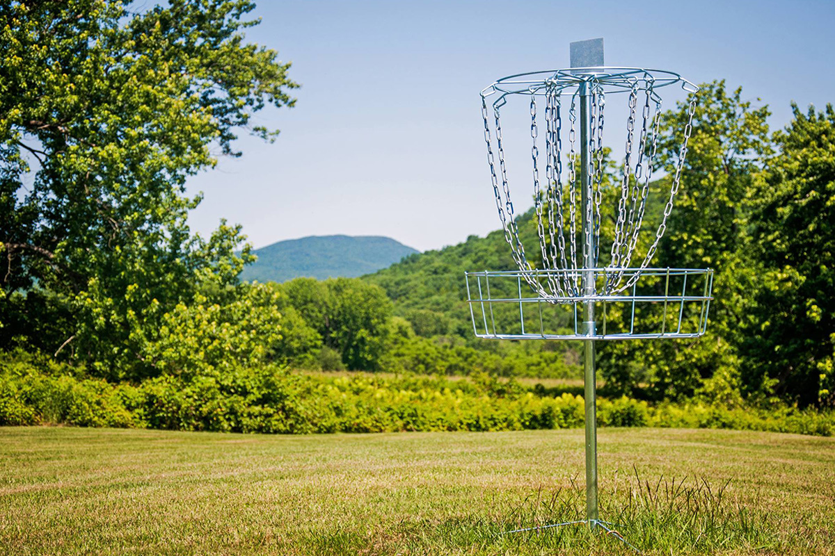 Parcours de disc golf sur le site du Camping Nature Plein Air